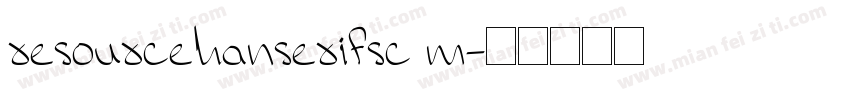 resourcehanserifsc m字体转换